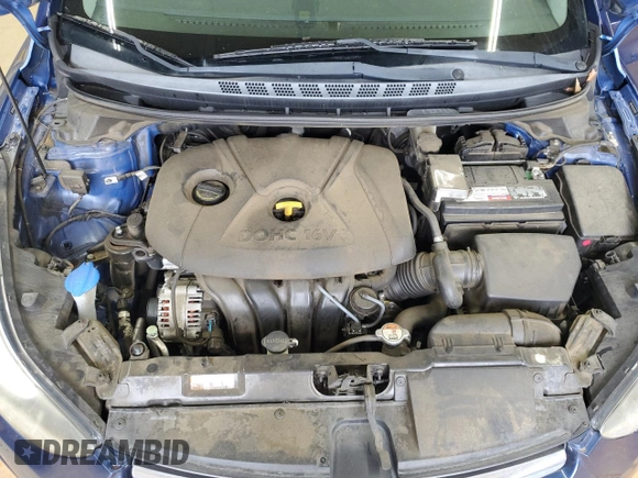 2016 Hyundai Elantra SE with VIN 5NPDH4AE1GH742917, listed as a Copart auction lot 60426485 with 129,078 mi miles and Salvage title. Bid and sale history available at DreamBid. Image 11.