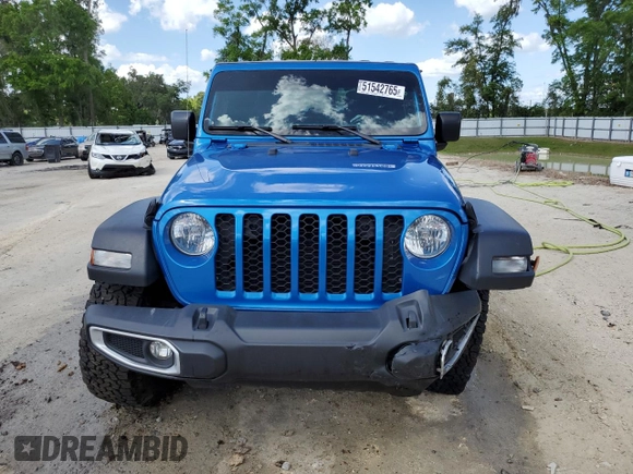 2023 Jeep Gladiator Sport S z VIN 1C6HJTAG4PL562366, wystawiony jako Copart lot #51542765 z przebiegiem 21 564 mil mil oraz Szkoda całkowita • Salvage title. Historia ofert i sprzedaży dostępna na DreamBid. Obrazek 5.