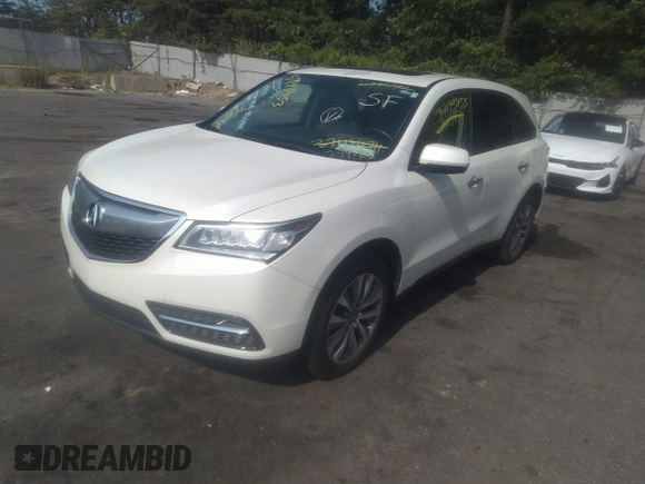 2015 Acura MDX Technology with VIN 5FRYD4H45FB005838, listed as a IAAI auction lot 37143453 with 100,034 mi miles and . Bid and sale history available at DreamBid. Image 2.