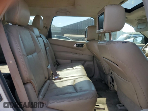 2014 Nissan Pathfinder SL with VIN 5N1AR2MN7EC682369, listed as a Copart auction lot 43632055 with 143,694 mi miles and Salvage Title. Bid and sale history available at DreamBid. Image 12.