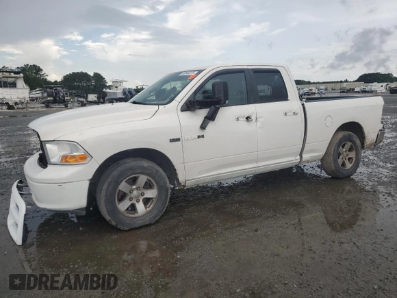 2009 Dodge 1500 SLT with VIN 1D3HB18T49S782300, listed as a Copart auction lot 58946225 with 188,783 mi miles and Salvage title. Bid and sale history available at DreamBid. Image 1.