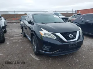 2016 Nissan Murano Platinum with VIN 5N1AZ2MG5GN125954, listed as a IAAI auction lot 41559432 with 91,040 mi miles. Bid and sale history available at carsss.com. Image 1.