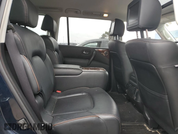 2018 Nissan Armada Platinum with VIN JN8AY2NE8J9730401, listed as a Copart auction lot 44050385 with 77,305 mi miles and Salvage Title. Bid and sale history available at carsss.com. Image 12.