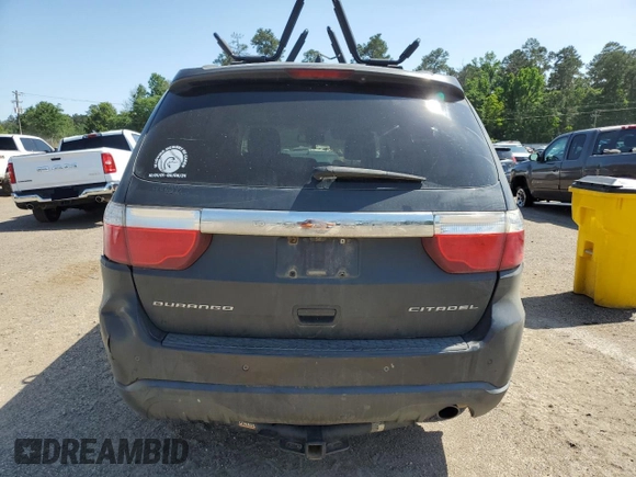 2011 Dodge Durango Citadel with VIN 1D4RD5GGXBC680375, listed as a Copart auction lot 54946715 with Not provided miles and Salvage title. Bid and sale history available at DreamBid. Image 6.