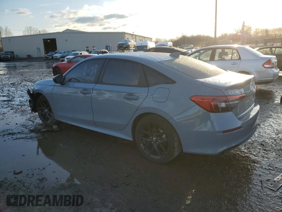 2024 Honda Civic Sedan Sport with VIN 2HGFE2F50RH526455, listed as a Copart auction lot 43948805 with 10,820 mi miles and Salvage Title. Bid and sale history available at carsss.com. Image 2.