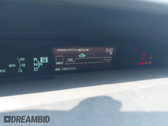 2014 Toyota Prius Four with VIN JTDKN3DUXE1852835, listed as a IAAI auction lot 42234128 with 189,512 mi miles and . Bid and sale history available at DreamBid. Image 15.
