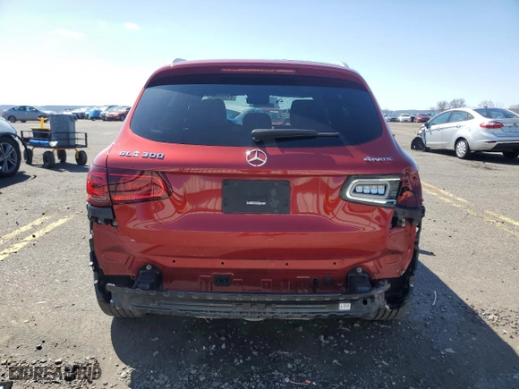 2022 Mercedes-Benz GLC with VIN W1N0G8EB8NV367851, listed as a Copart auction lot 51509425 with 34,758 mi miles and Salvage Title. Bid and sale history available at carsss.com. Image 6.
