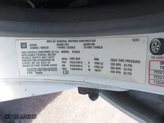 2005 Chevrolet Colorado 1SB LS Z85 with VIN 1GCCS136758181572, listed as a IAAI auction lot 41758818 with 153,731 mi miles. Bid and sale history available at carsss.com. Image 9.