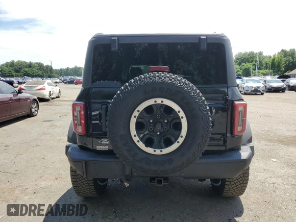 2022 Ford Bronco with VIN 1FMEE5DP6NLB29910, listed as a Copart auction lot 63012245 with 50,354 mi miles and Salvage title. Bid and sale history available at DreamBid. Image 6.