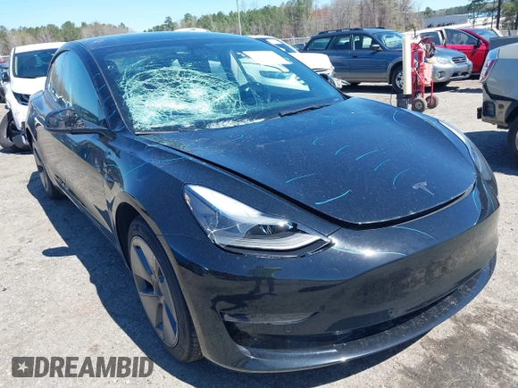 2022 Tesla Model 3 Long Range with VIN 5YJ3E1EB3NF104313, listed as a IAAI auction lot 41832803 with 39,061 mi miles and . Bid and sale history available at DreamBid. Image 6.