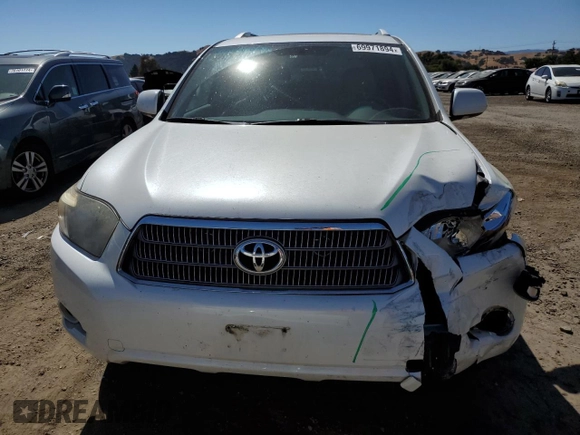 2008 Toyota Highlander Hybrid Limited with VIN JTEEW44A582020867, listed as a Copart auction lot 69971894 with 180,182 mi miles and Salvage Title. Bid and sale history available at carsss.com. Image 5.