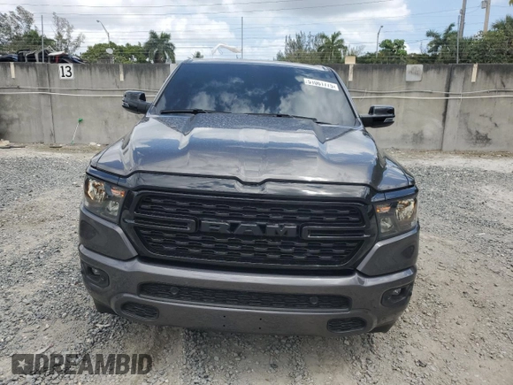2024 Ram 1500 Big Horn with VIN 1C6RREMT5RN100942, listed as a Copart auction lot 51061775 with 7,706 mi miles and Non Repairable. Bid and sale history available at carsss.com. Image 5.