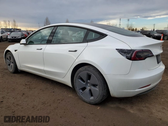 2023 Tesla Model 3 with VIN 5YJ3E1EA5PF484801, listed as a Copart auction lot 79766274 with 83,541 mi miles and Clean Title. Bid and sale history available at DreamBid. Image 2.