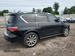 2012 Infiniti QX56 7-passenger z VIN JN8AZ2NE6C9020963, wystawiony jako Copart lot #58392675 z przebiegiem 256 752 mil mil oraz Szkoda całkowita • Salvage title. Historia ofert i sprzedaży dostępna na DreamBid. Obrazek 3.