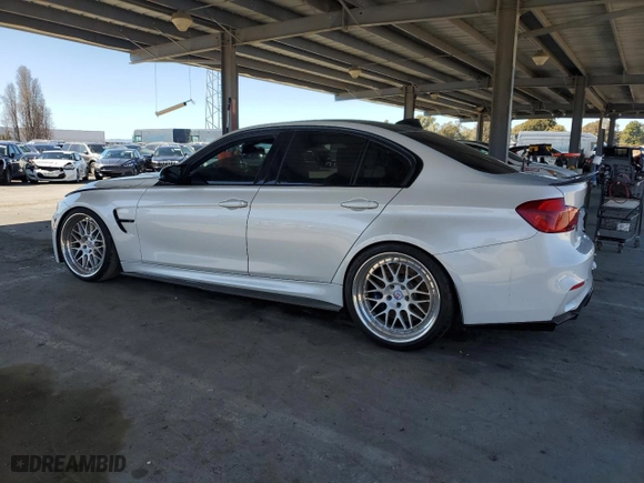 2018 BMW M3 with VIN WBS8M9C58J5J78545, listed as a Copart auction lot 48081745 with 48,166 mi miles and Salvage Title. Bid and sale history available at carsss.com. Image 2.