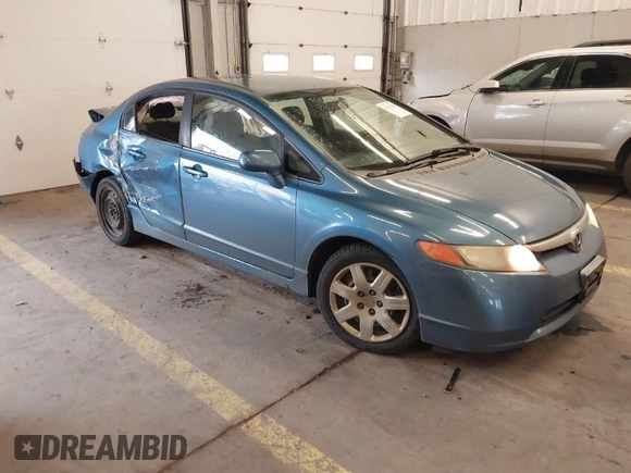 2008 Honda Civic LX z VIN 1HGFA16558L069455, wystawiony jako IAAI lot #41623815 z przebiegiem 205 009 mil mil oraz . Historia ofert i sprzedaży dostępna na DreamBid. Obrazek 1.