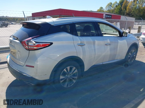 2018 Nissan Murano SL with VIN 5N1AZ2MGXJN202938, listed as a IAAI auction lot 40548424 with 56,237 mi miles and . Bid and sale history available at DreamBid. Image 4.