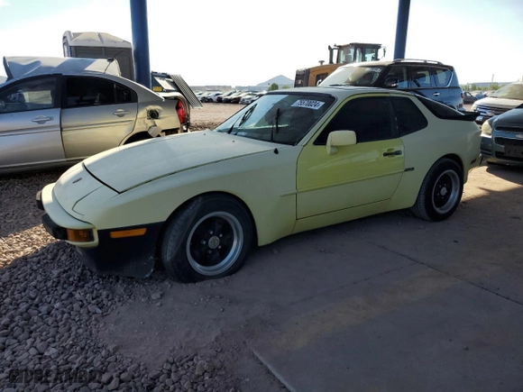 1983 Porsche 944 with VIN WP0AA0943DN459166, listed as a Copart auction lot 75570024 with NaN miles and Clean Title. Bid and sale history available at carsss.com. Image 1.