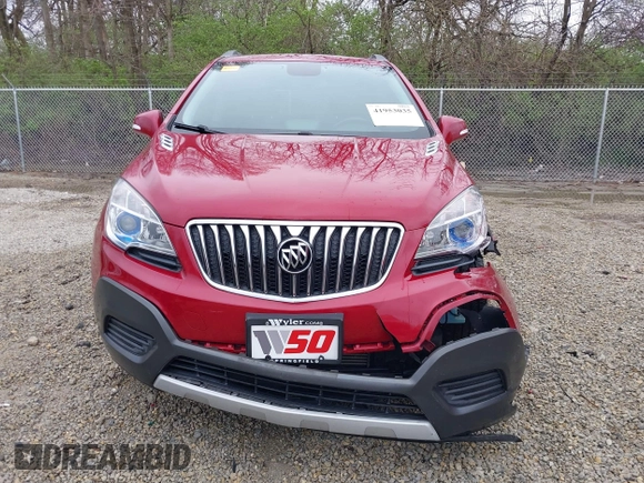 2015 Buick Encore with VIN KL4CJASB0FB260551, listed as a IAAI auction lot 41953035 with 94,656 mi miles. Bid and sale history available at carsss.com. Image 12.