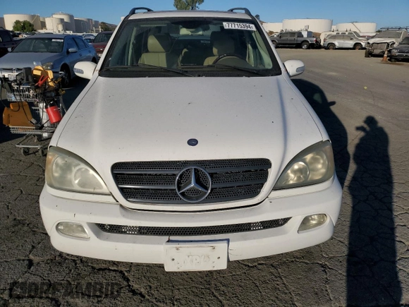 2003 Mercedes-Benz M-Class 3.7L with VIN 4JGAB57E53A408520, listed as a Copart auction lot 77715394 with 260,467 mi miles and Clean Title. Bid and sale history available at carsss.com. Image 5.