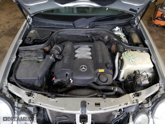 2001 Mercedes-Benz CLK-Class with VIN WDBLK65G01T079748, listed as a Copart auction lot 50126715 with 120,266 mi miles and Salvage Title. Bid and sale history available at carsss.com. Image 11.
