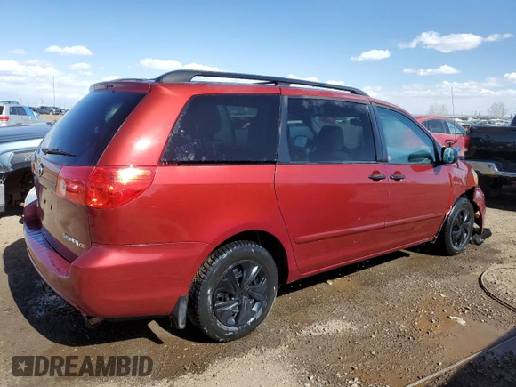 2010 Toyota Sienna with VIN 5TDZK4CC2AS303424, listed as a Copart auction lot 52880635 with 247,596 mi miles and Salvage Title. Bid and sale history available at DreamBid. Image 3.