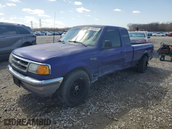 1995 Ford Ranger XL with VIN 1FTCR14A6SPA58247, listed as a Copart auction lot 48997625 with 179,875 mi miles and Salvage Title. Bid and sale history available at carsss.com. Image 1.