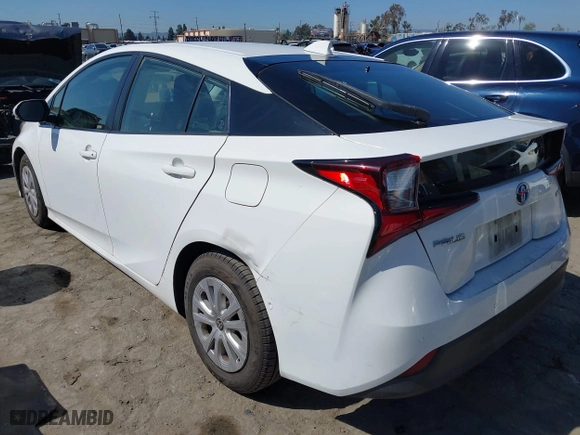 2020 Toyota Prius L Eco with VIN JTDKARFU3L3124142, listed as a IAAI auction lot 41726512 with 275,963 mi miles. Bid and sale history available at carsss.com. Image 3.