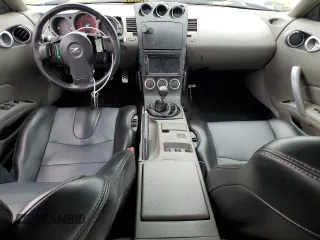 2005 Nissan 350Z with VIN JN1AZ34D25M607805, listed as a Copart auction lot 72138724 with 64,696 mi miles and Salvage Title. Bid and sale history available at carsss.com. Image 8.