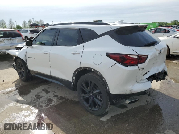 2021 Chevrolet Blazer RS with VIN 3GNKBKRS3MS548714, listed as a Copart auction lot 55111335 with 49,938 mi miles and Salvage title. Bid and sale history available at DreamBid. Image 2.