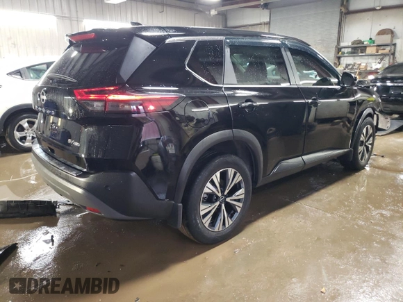 2022 Nissan Rogue SV with VIN 5N1BT3BB8NC717277, listed as a Copart auction lot 46154015 with 28,356 mi miles and Salvage Title. Bid and sale history available at carsss.com. Image 3.