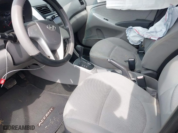 2012 Hyundai Accent GLS with VIN KMHCT4AE9CU138828, listed as a IAAI auction lot 41937954 with 196,201 mi miles. Bid and sale history available at carsss.com. Image 12.