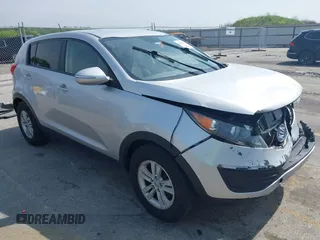 2011 Kia Sportage LX with VIN KNDPBCA25B7043527, listed as a IAAI auction lot 42516111 with 220,664 mi miles and . Bid and sale history available at DreamBid. Image 1.
