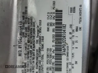 2013 Ford Fusion SE Hybrid z VIN 3FA6P0LU2DR104182, wystawiony jako Copart lot #63107545 z przebiegiem 249 317 mil mil oraz Szkoda całkowita • Salvage title. Historia ofert i sprzedaży dostępna na DreamBid. Obrazek 12.