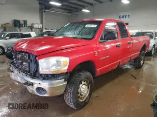 2006 Dodge Ram 2500 SLT with VIN 1D7KS28C36J203065, listed as a Copart auction lot 47254715 with 0 mi miles and Salvage Title. Bid and sale history available at carsss.com. Image 1.