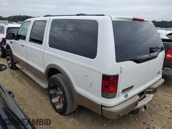 2005 Ford Excursion Eddie Bauer z VIN 1FMNU44L25ED41086, wystawiony jako Copart lot #69583364 z przebiegiem 306 764 mil mil oraz Czysty tytuł • Clean title. Historia ofert i sprzedaży dostępna na DreamBid. Obrazek 2.