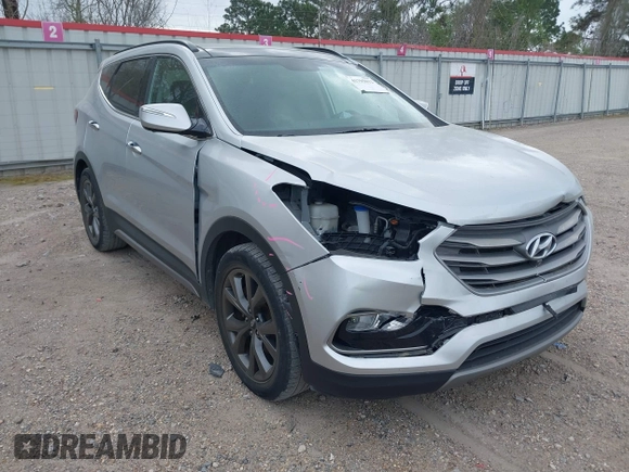 2018 Hyundai Santa Fe Ultimate z VIN 5XYZW4LAXJG536063, wystawiony jako IAAI lot #41795012 z przebiegiem 46 586 mil mil oraz . Historia ofert i sprzedaży dostępna na DreamBid. Obrazek 1.