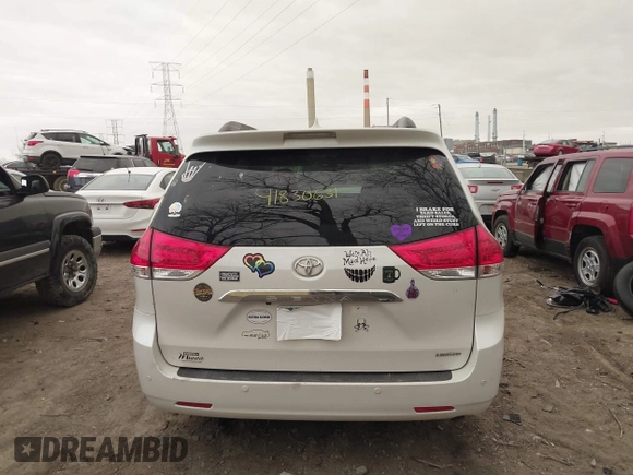 2011 Toyota Sienna XLE AAS with VIN 5TDYK3DC8BS003313, listed as a IAAI auction lot 41830631 with 214,514 mi miles and . Bid and sale history available at DreamBid. Image 16.
