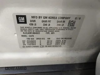 2018 Buick Encore Preferred with VIN KL4CJASB7JB646523, listed as a IAAI auction lot 41503826 with 80,760 mi miles and . Bid and sale history available at carsss.com. Image 9.