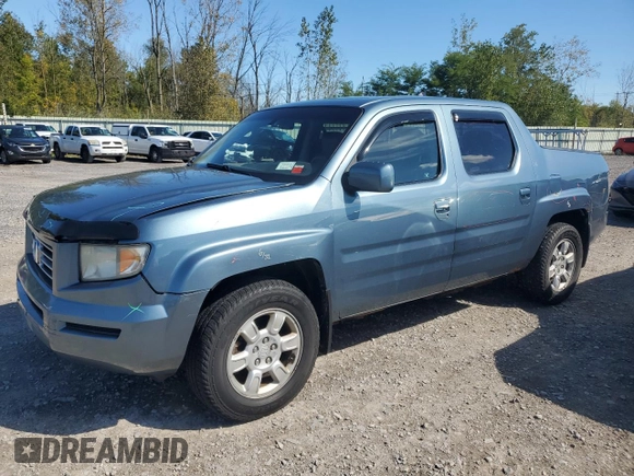 2006 Honda Ridgeline RTL with VIN 2HJYK16556H545357, listed as a Copart auction lot 70656694 with 153,668 mi miles and Salvage Title. Bid and sale history available at carsss.com. Image 1.