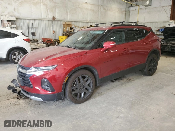 2021 Chevrolet Blazer LT with VIN 3GNKBHRS6MS525754, listed as a Copart auction lot 60869885 with 45,500 mi miles and Non repairable. Bid and sale history available at DreamBid. Image 1.