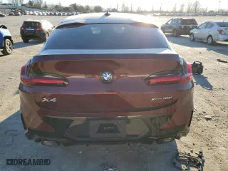 2025 BMW X4 xDrive30i with VIN 5UX33DT02S9X66462, listed as a Copart auction lot 47371815 with 1,200 mi miles and Salvage Title. Bid and sale history available at carsss.com. Image 6.