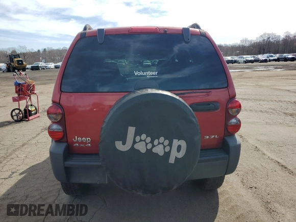 2006 Jeep Liberty Sport with VIN 1J4GL48K56W258095, listed as a Copart auction lot 52946565 with 221,821 mi miles and Salvage Title. Bid and sale history available at carsss.com. Image 6.
