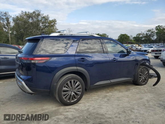 2024 Nissan Pathfinder SL with VIN 5N1DR3CB7RC243155, listed as a Copart auction lot 49779345 with 31,002 mi miles and Salvage title. Bid and sale history available at DreamBid. Image 3.