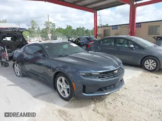 2020 Chevrolet Camaro 1LT with VIN 1G1FB1RS3L0108673, listed as a IAAI auction lot 41569301 with 52,494 mi miles. Bid and sale history available at carsss.com. Image 1.