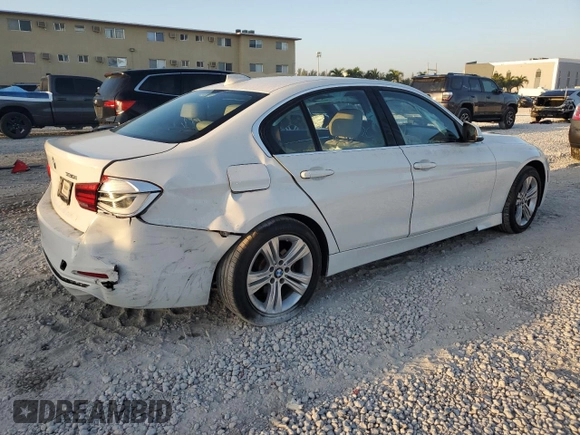 2017 BMW 3 Series 330i with VIN WBA8B9G5XHNU50365, listed as a Copart auction lot 48988715 with 81,162 mi miles and Salvage Title. Bid and sale history available at DreamBid. Image 3.