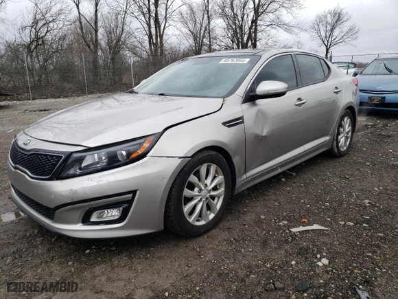 2015 Kia Optima EX with VIN 5XXGN4A70FG413496, listed as a Copart auction lot 49762865 with 178,662 mi miles and Salvage Title. Bid and sale history available at carsss.com. Image 1.