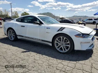 2022 Ford Mustang GT with VIN 1FA6P8CF9N5136633, listed as a Copart auction lot 51869985 with 34,974 mi miles and Salvage Title. Bid and sale history available at carsss.com. Image 4.