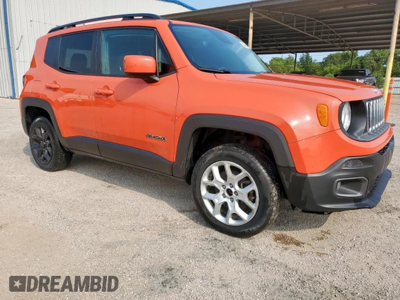 2017 Jeep Renegade Latitude z VIN ZACCJBBB5HPF26425, wystawiony jako Copart lot #57722135 z przebiegiem 59 225 mil mil oraz Czysty tytuł • Clean title. Historia ofert i sprzedaży dostępna na DreamBid. Obrazek 4.