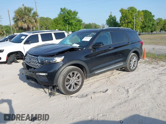 2021 Ford Explorer Limited with VIN 1FMSK8FH8MGA86052, listed as a IAAI auction lot 41859132 with 78,259 mi miles. Bid and sale history available at carsss.com. Image 2.